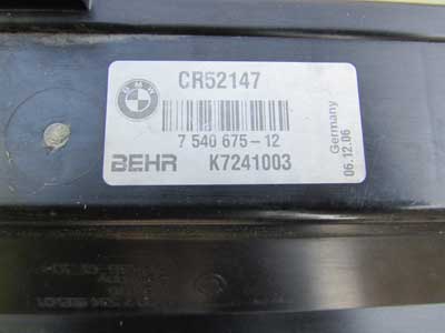 BMW Radiator Cover and Carrier 17107534902 E60 E63 2006-2010 550i 650i5